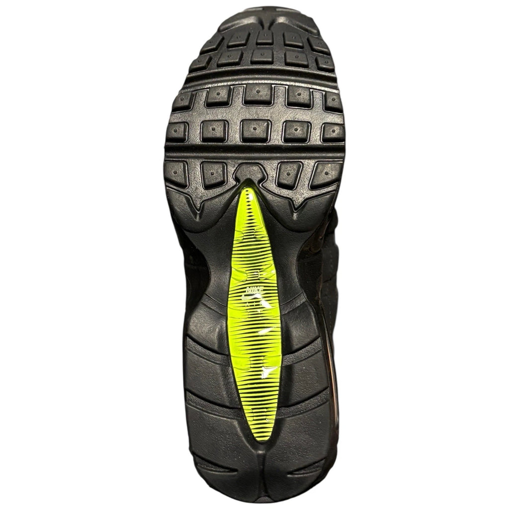 Men Nike Air Max 95 Retro Logo Black Grey Volt Neon