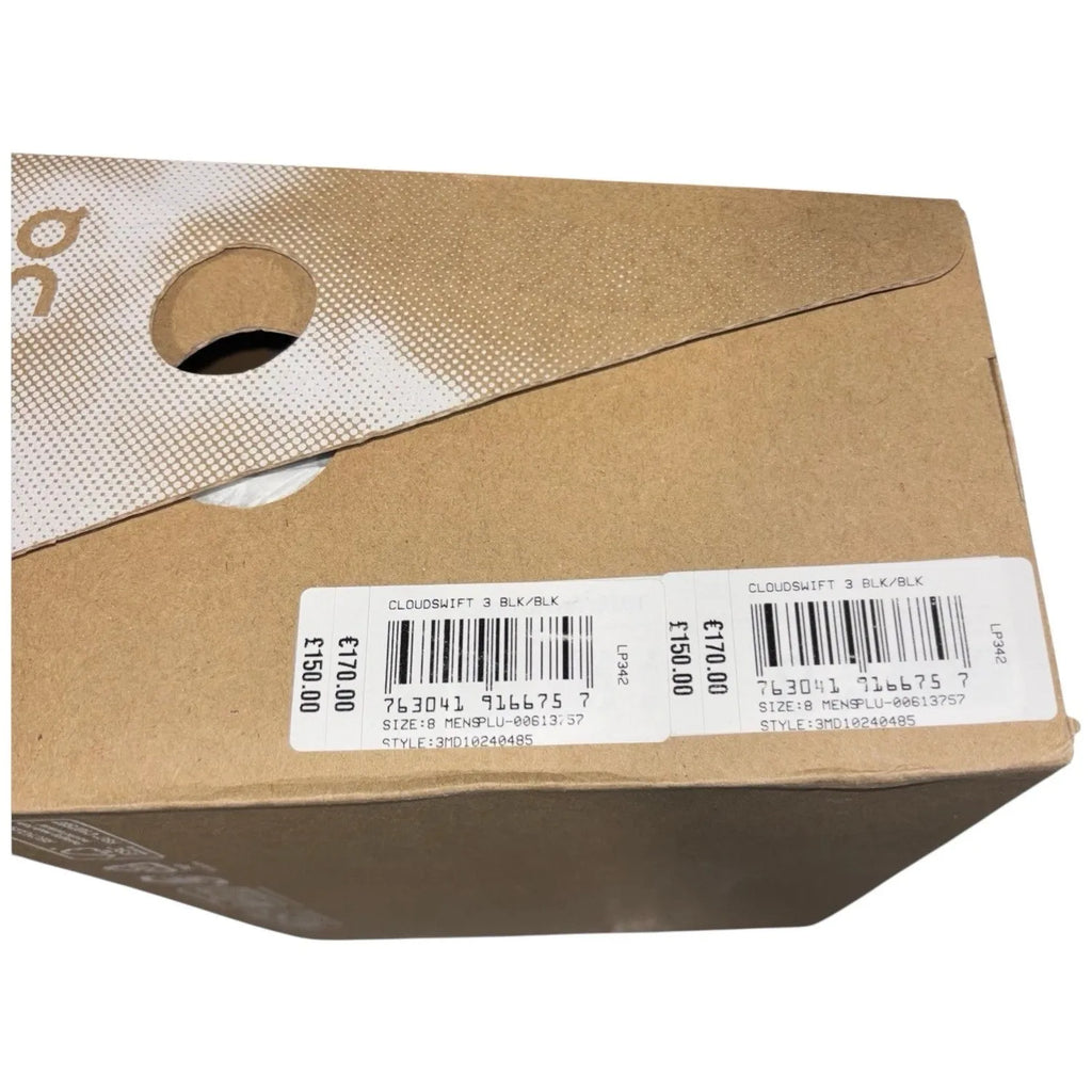 Men On Cloudswift Black Sneakers