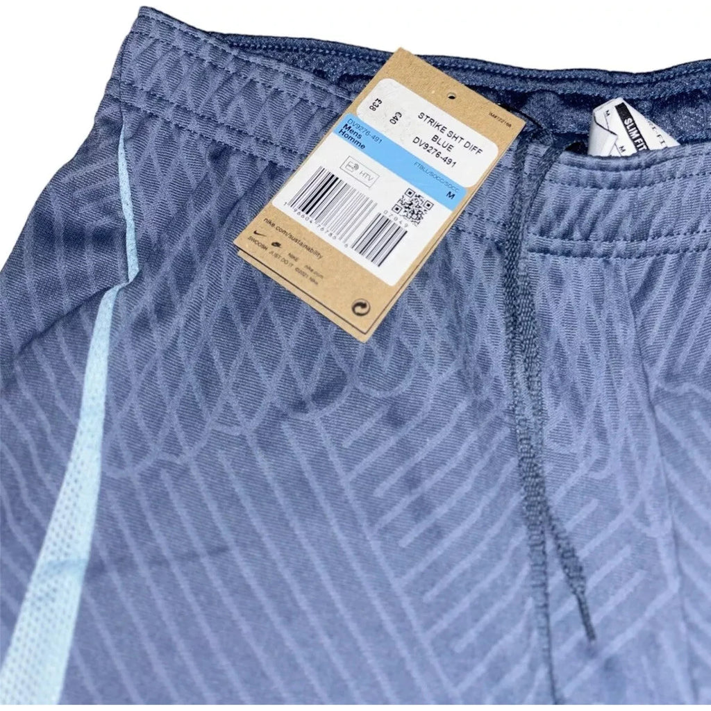 Men's Athletic Blue Nike Strike Dri Fit Training Gym Running Shorts