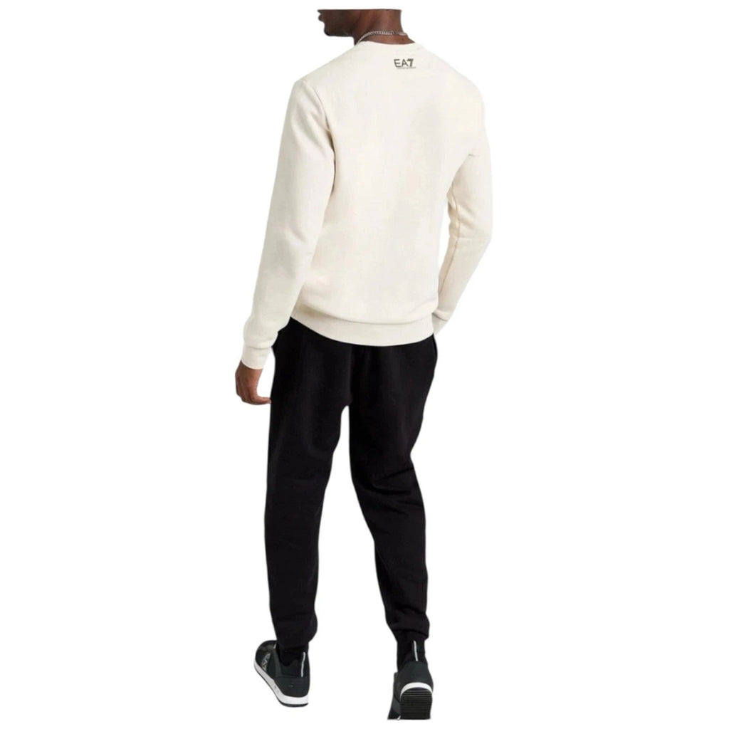 Men's Beige EA7 Emporio Armani Fade Crew Tracksuit