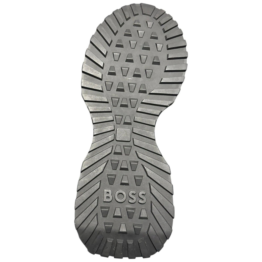 BOSS Men's Beige Suede Jonah Run Trainers