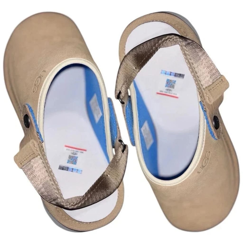 Men's Beige UGG Goldencoast Clogs Sandals