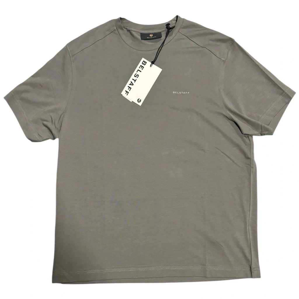 Men's Belstaff Gun Metal Green Grey Short Sleeve T Shirt