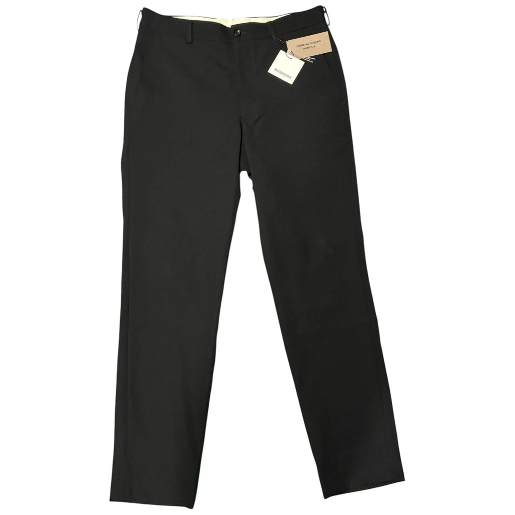 Black Comme Des Garcons Homme Plus Cotton Smart Trousers