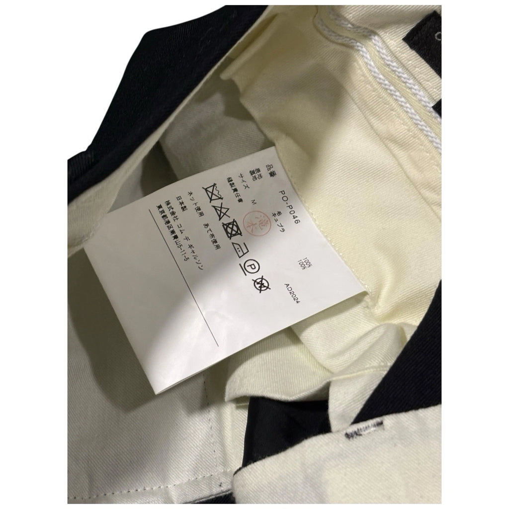 Black Comme Des Garcons Homme Plus Cotton Smart Trousers