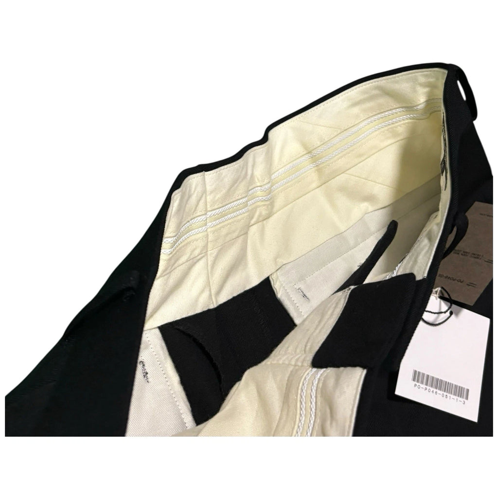 Black Comme Des Garcons Homme Plus Cotton Smart Trousers