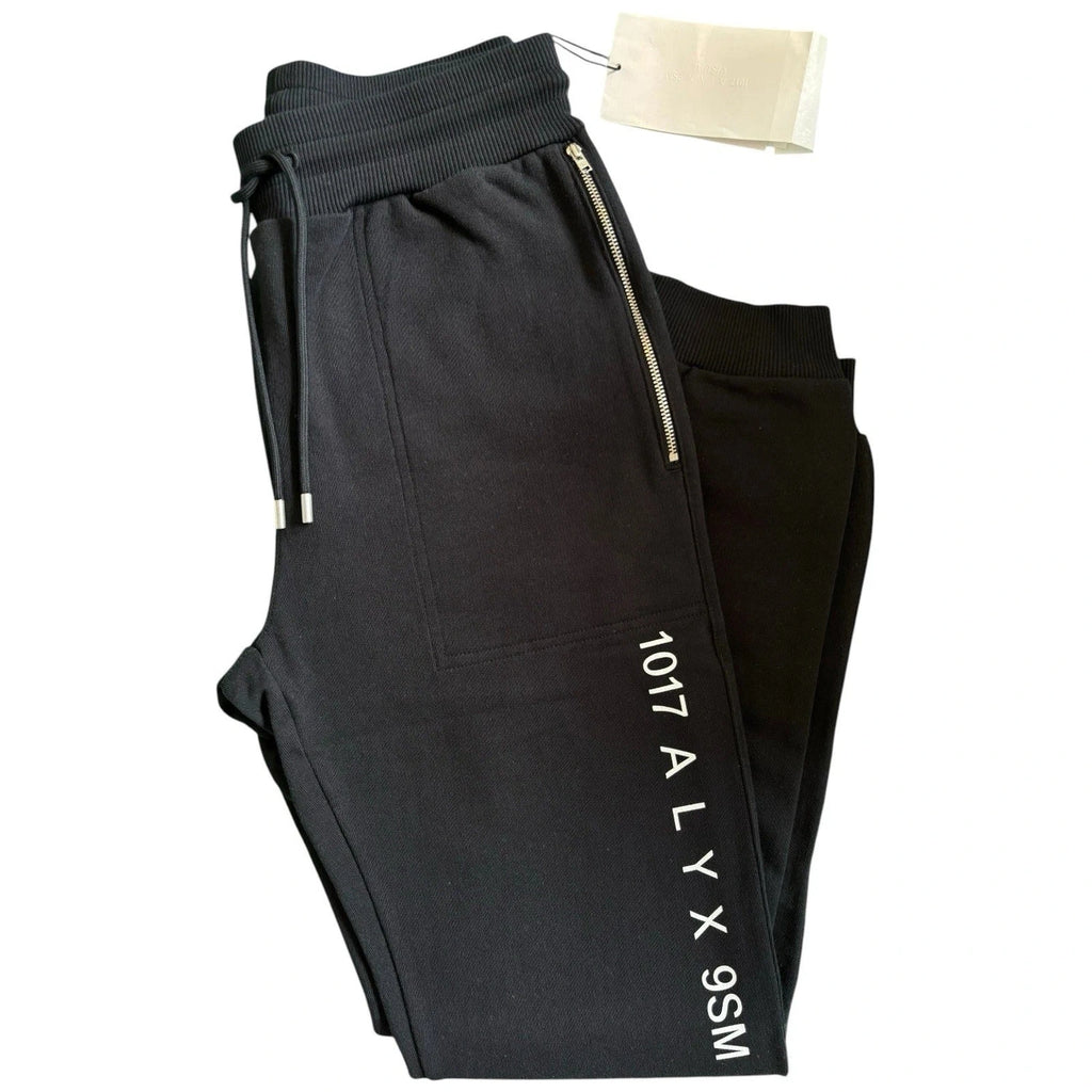 1017 ALYX 9SM Men's Black Fleece Jogger Pants