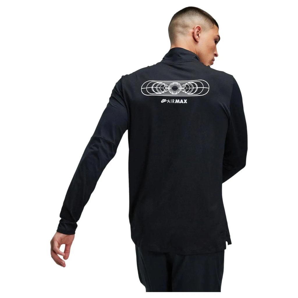 Men's Black Nike Air Max Performance Dri-Fit Sport Top 1/4 Zip