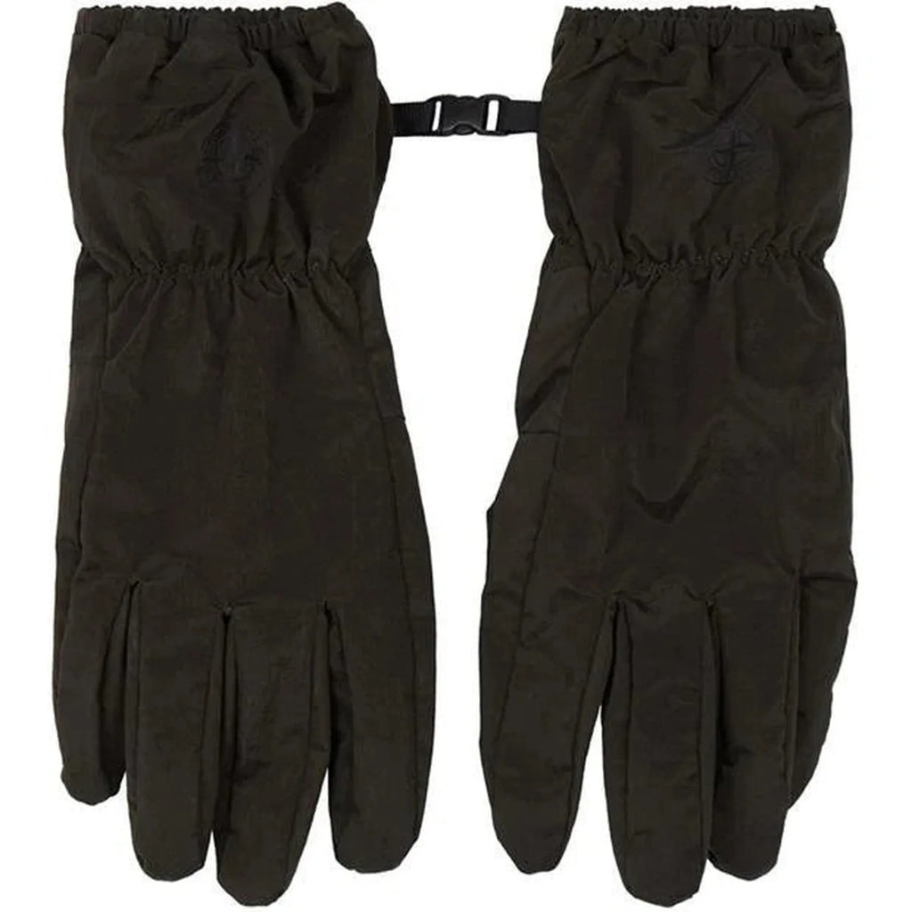 Men's Black Nylon Metal Gloves