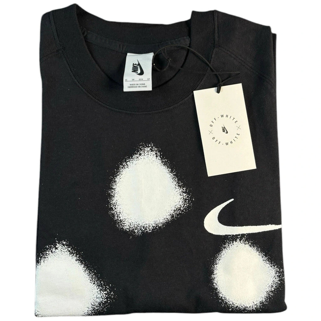 Men's Black Off-White X Nike Spray Paint Crew Neck T-Shirt