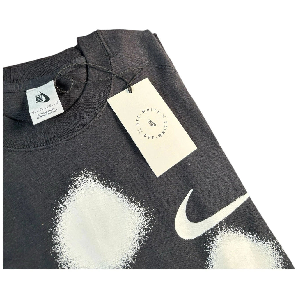 Men's Black Off-White X Nike Spray Paint Crew Neck T-Shirt