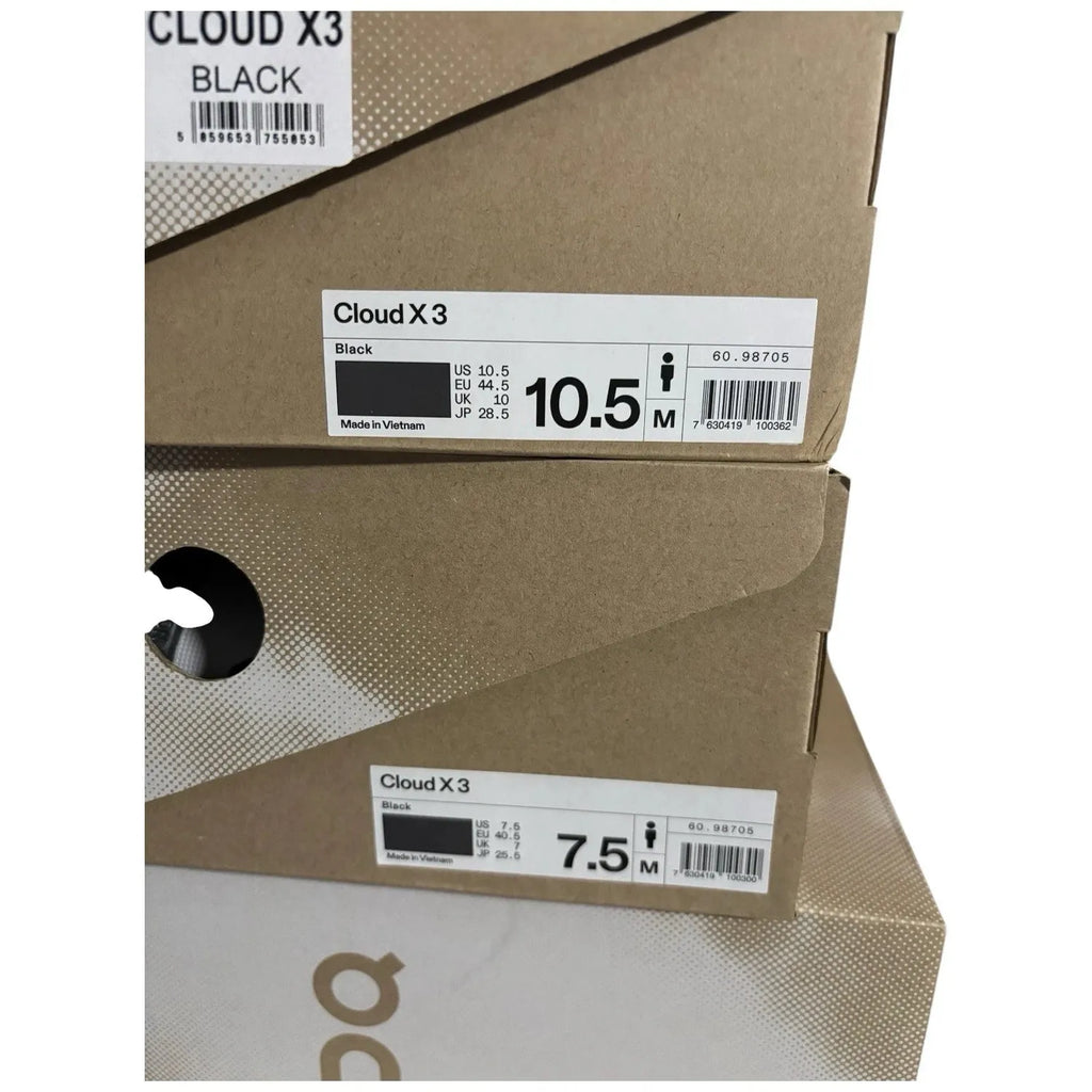 Men's Black On Running Cloud X 3 Trainers