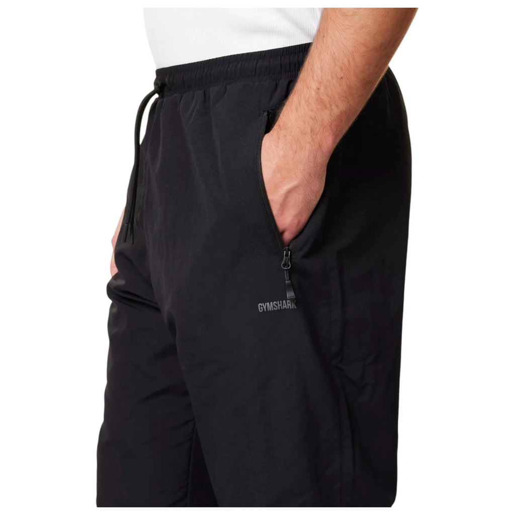Men's Black Oversized Fit Gymshark Every Wear Coach Track Pants