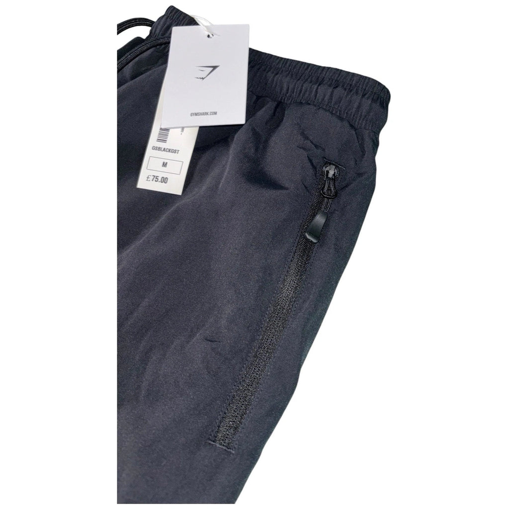 Men's Black Oversized Fit Gymshark Every Wear Coach Track Pants