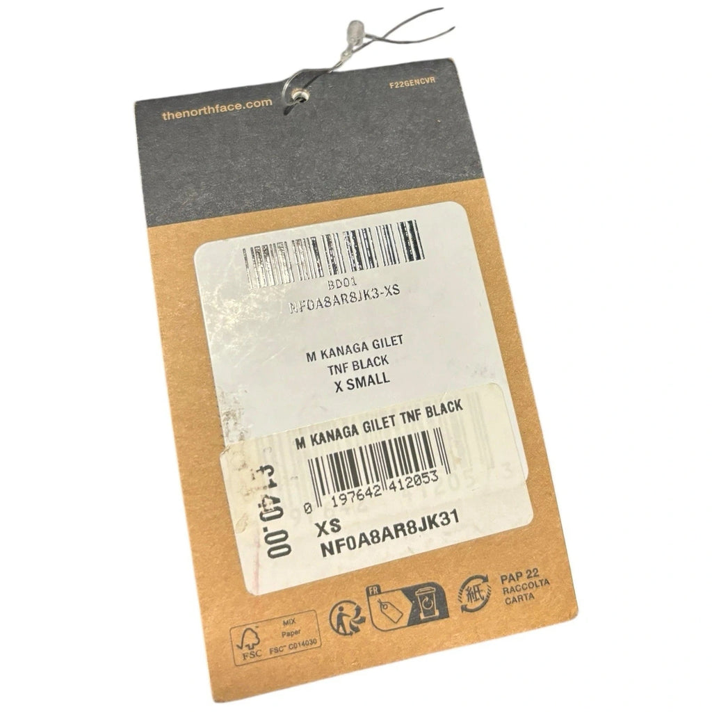 Men's Black Padded Hooded Gilet Jacket by The North Face