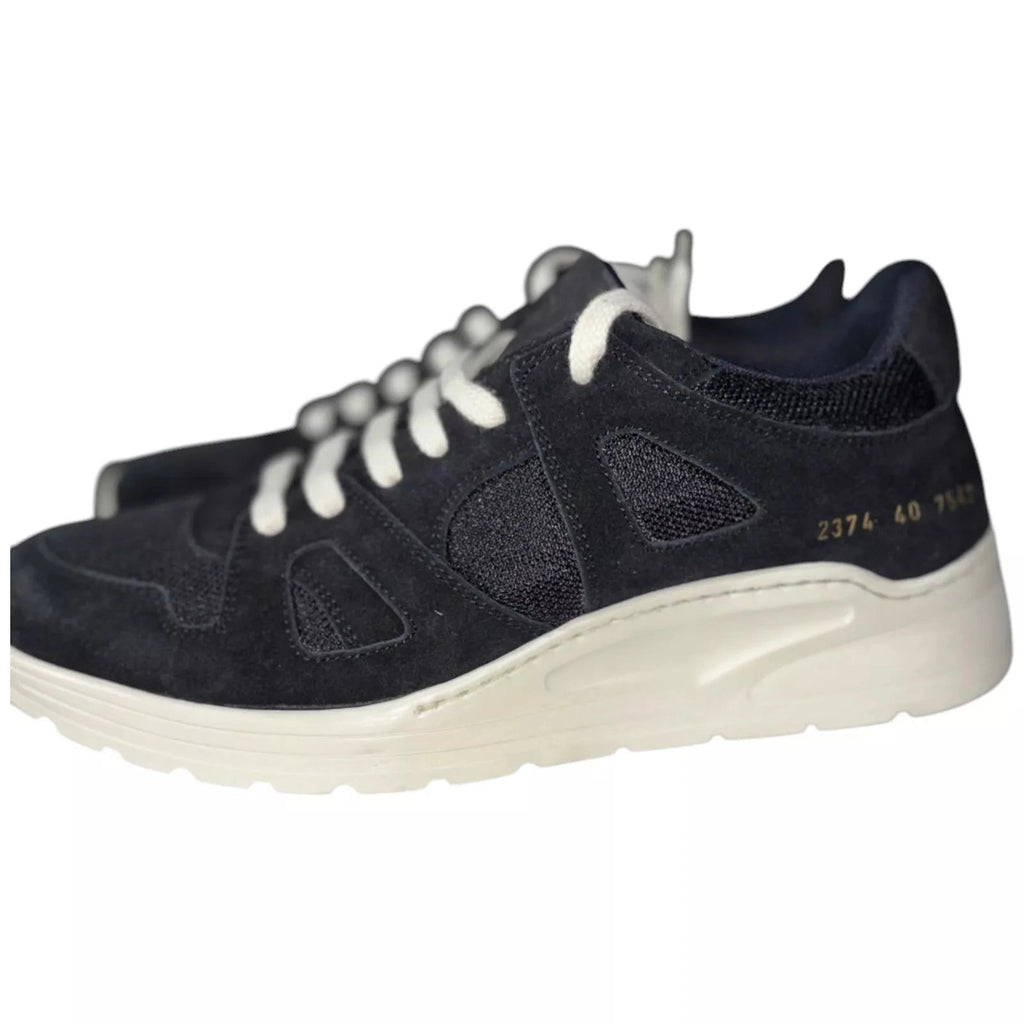 Men's Black Suede Common Projects Cross Trainers