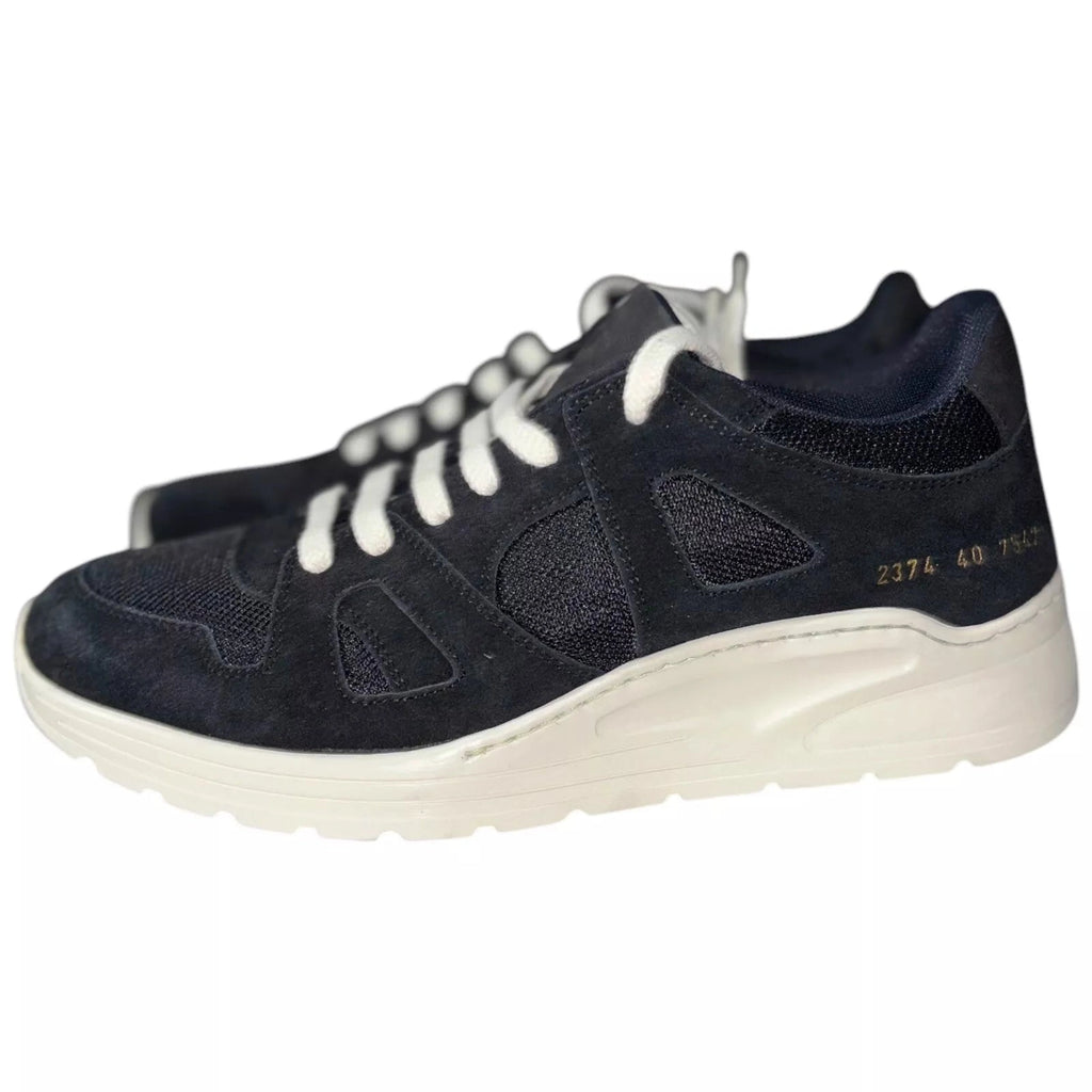Men's Black Suede Common Projects Cross Trainers