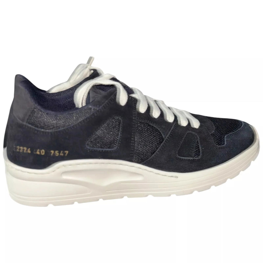 Men's Black Suede Common Projects Cross Trainers