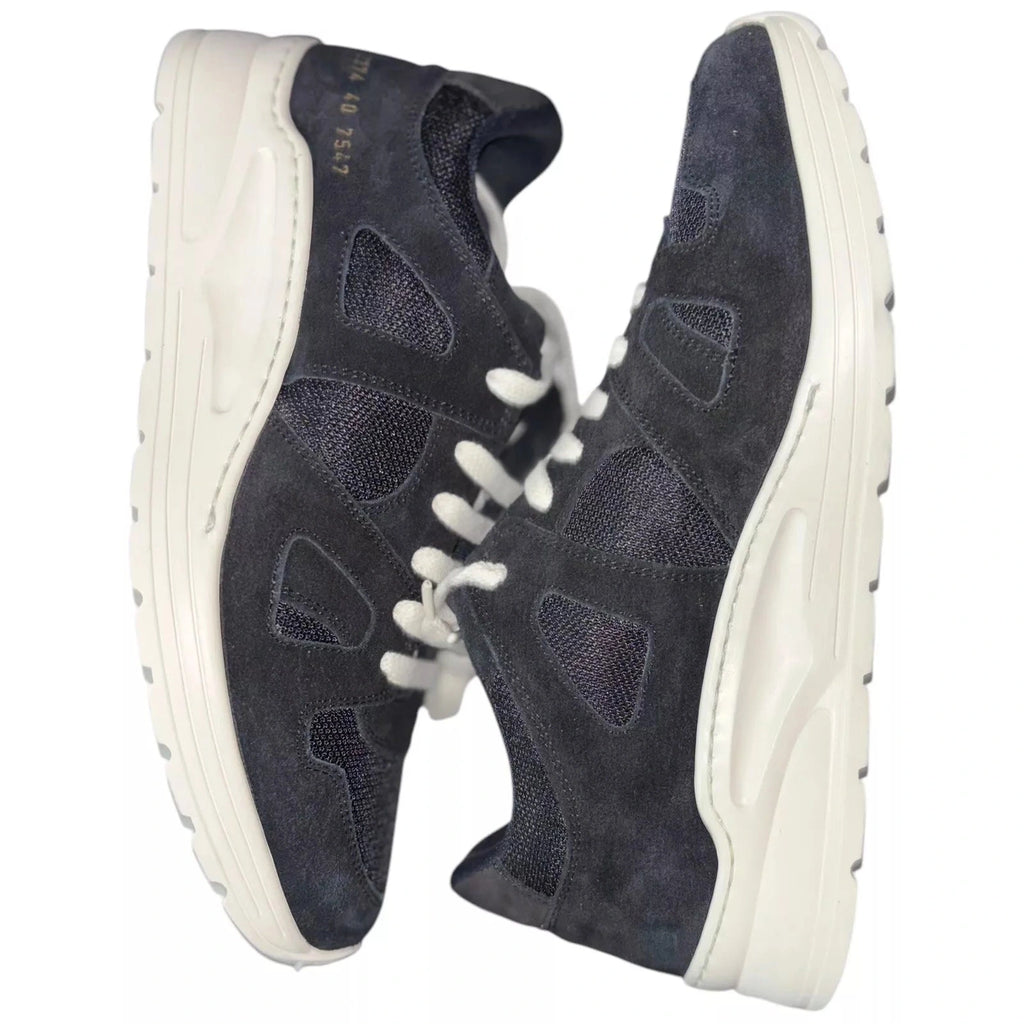Men's Black Suede Common Projects Cross Trainers