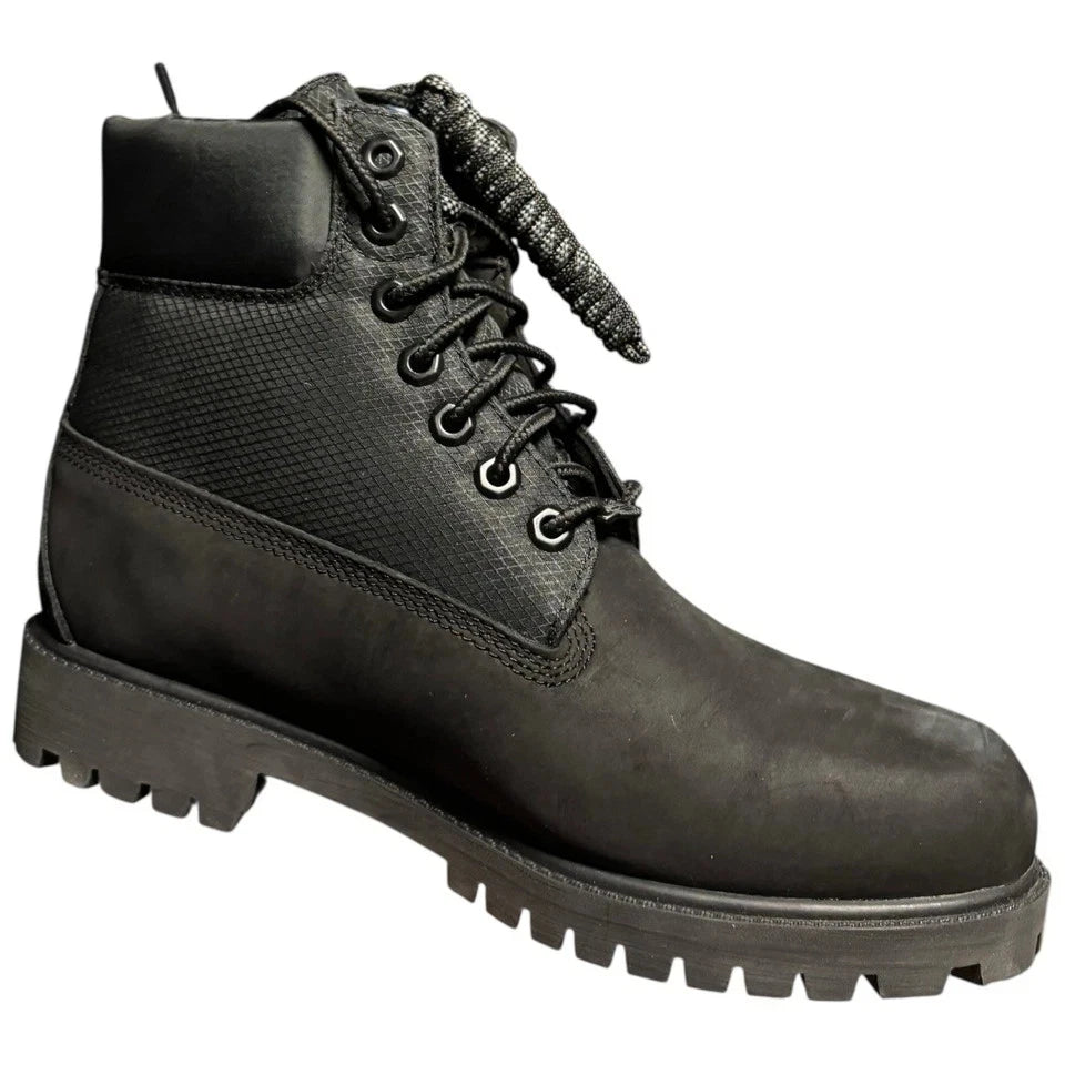 Men's Black Timberland Premium 6 Inch Waterproof Boots