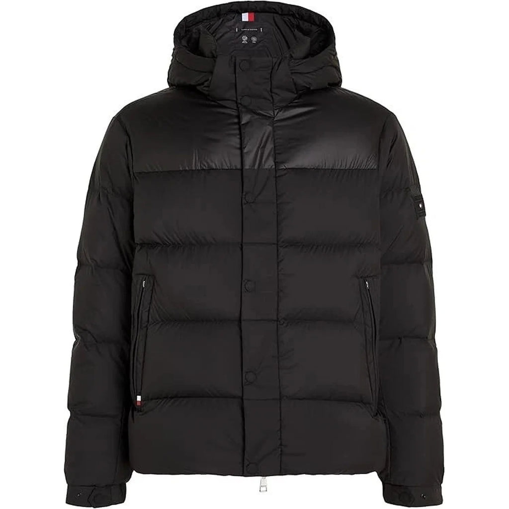 Tommy Hilfiger Mix Down Hooded Black Jacket