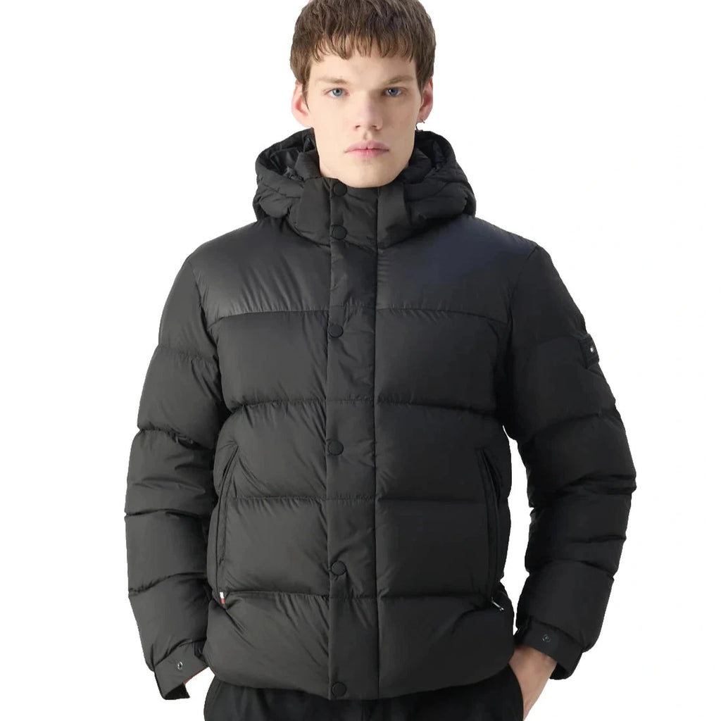 Tommy Hilfiger Mix Down Hooded Black Jacket