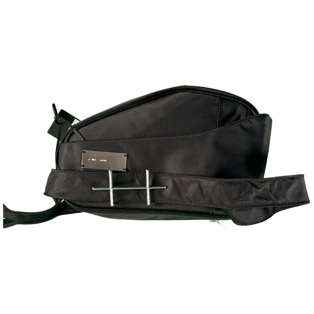 Heliot Emil Black Woven Cross-Body Bag