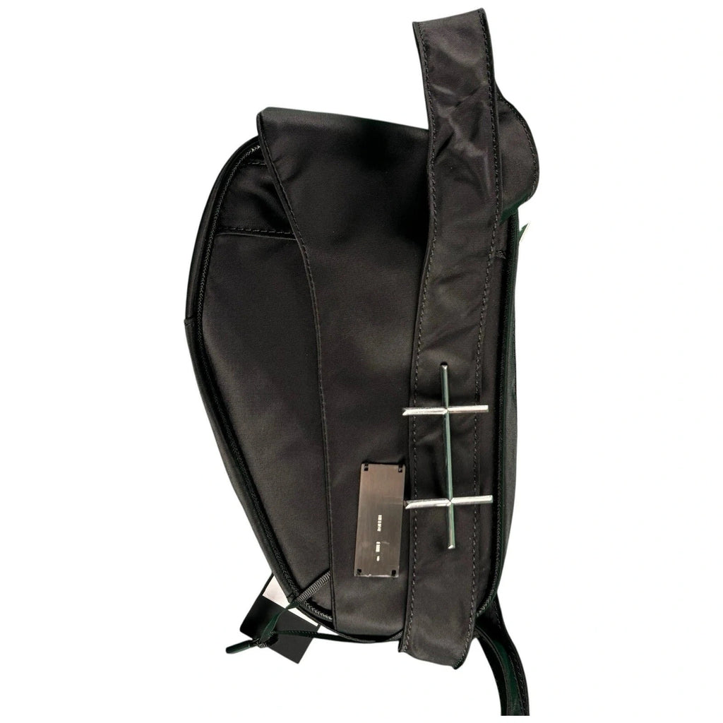 Heliot Emil Black Woven Cross-Body Bag