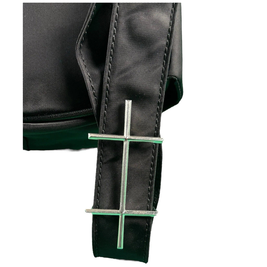 Heliot Emil Black Woven Cross-Body Bag