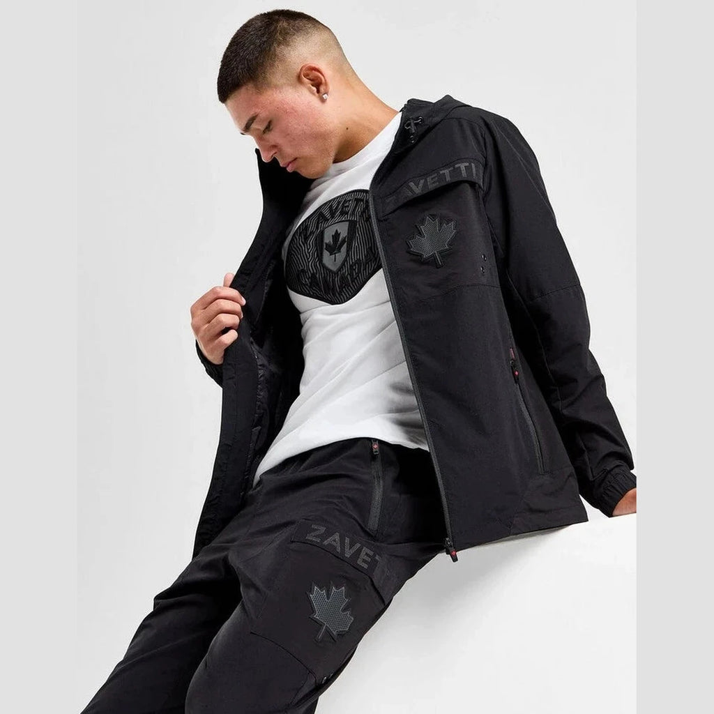 Men's Black Zavetti Canada Giotto Windrunner Jacket