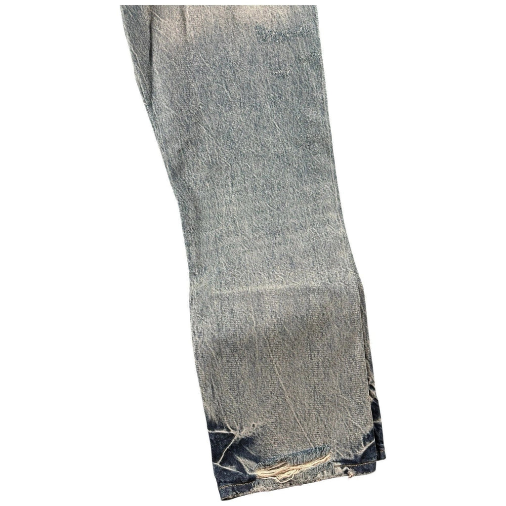 Men's Blue Baggy-Fit Denim Jeans