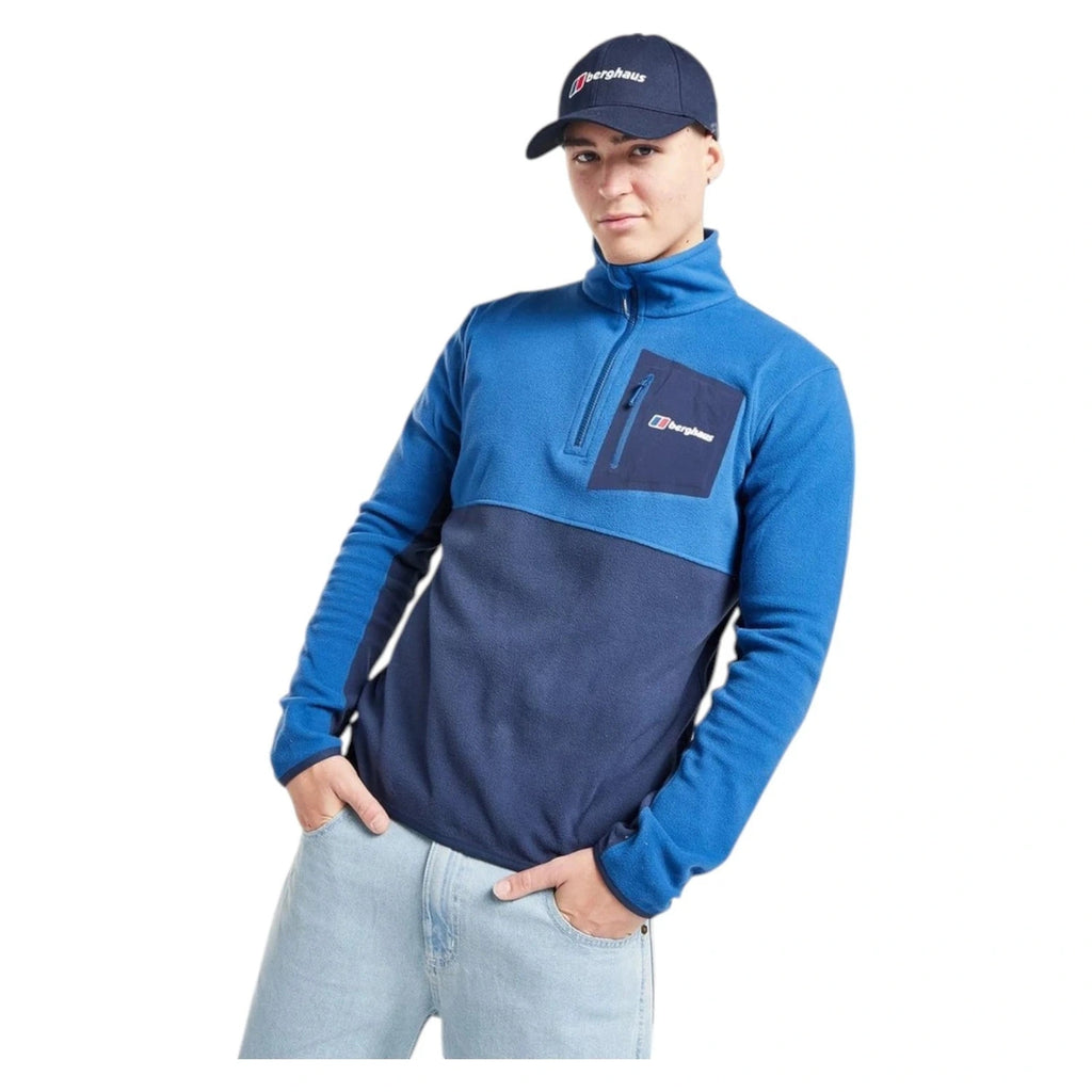 Blue Berghaus Urbism Half Zip Polar Fleece Jacket