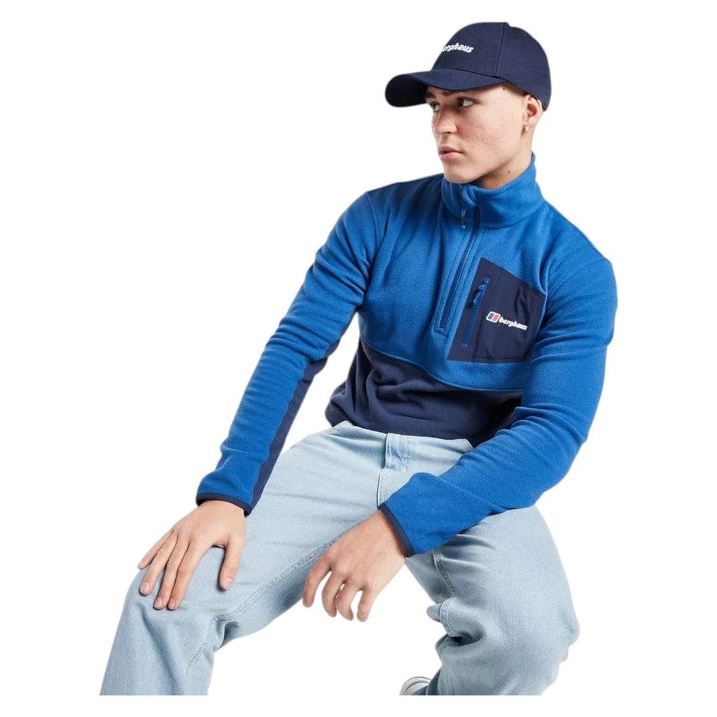 Blue Berghaus Urbism Half Zip Polar Fleece Jacket