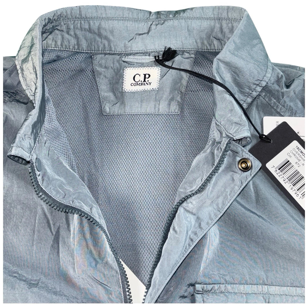 Men's Blue CP Company Chrome-R Pocket Overshirt