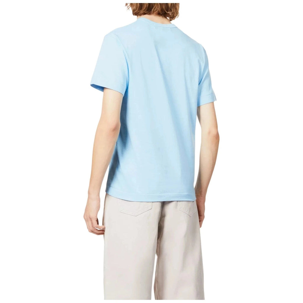Men's Blue Comme Des Garcons Play Big Print Heart T-Shirt