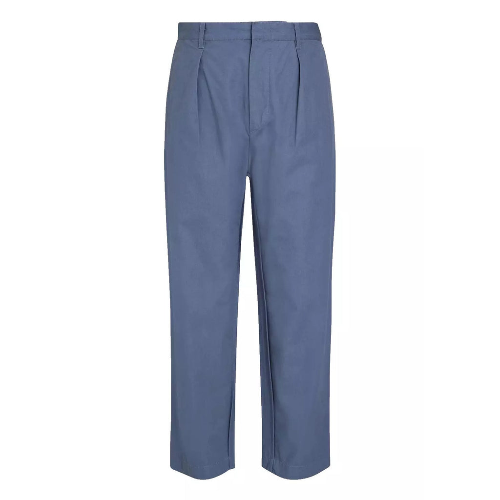 Men's Blue Cotton Tapered Pants by Isabel Marant