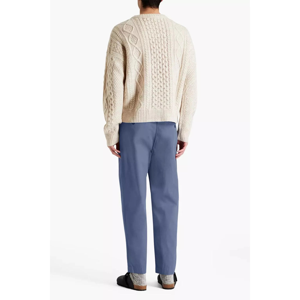 Men's Blue Cotton Tapered Pants by Isabel Marant