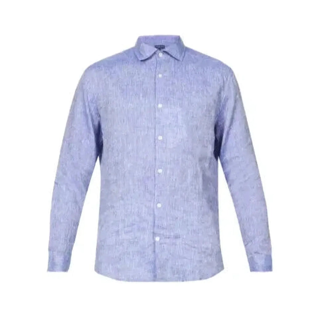 Frescobol Carioca Blue Linen Button Down Shirt