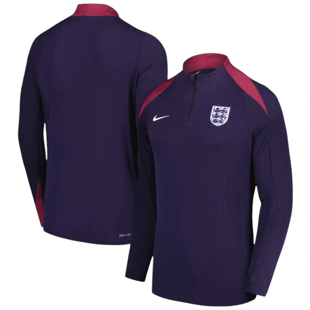 Men's Blue Nike England Dri-Fit Strike Long Sleeve Top