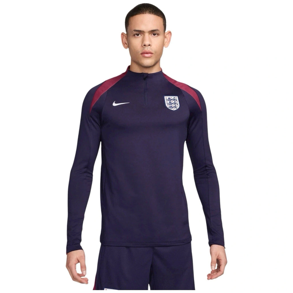 Men's Blue Nike England Dri-Fit Strike Long Sleeve Top