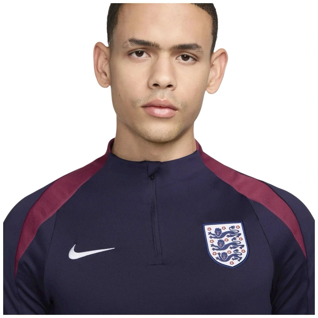 Men's Blue Nike England Dri-Fit Strike Long Sleeve Top