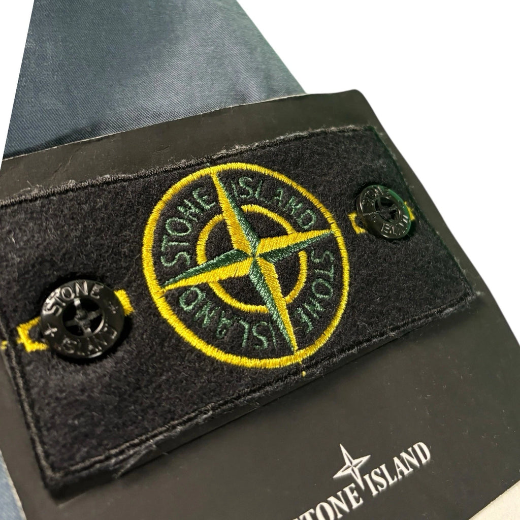 Men's Blue Stone Island Supima Hooded Jacket