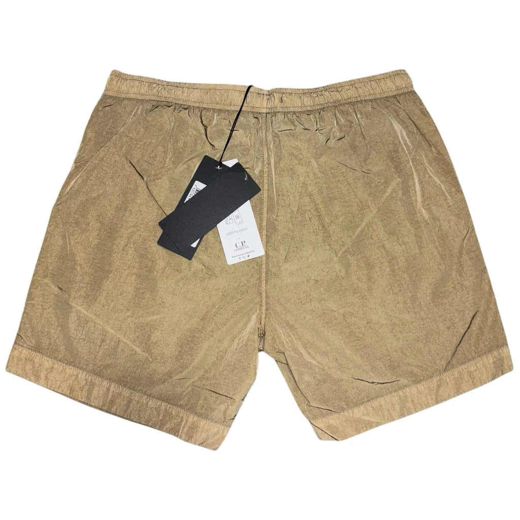 Men's Brown C.P. Company Chrome Swim Shorts with Patch Logo
