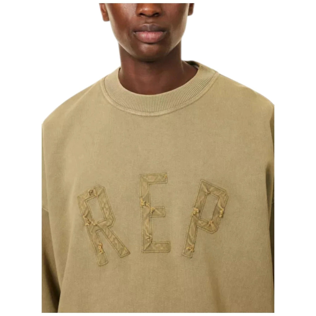 Represent Oatmeal Cotton Jersey Sweatshirt