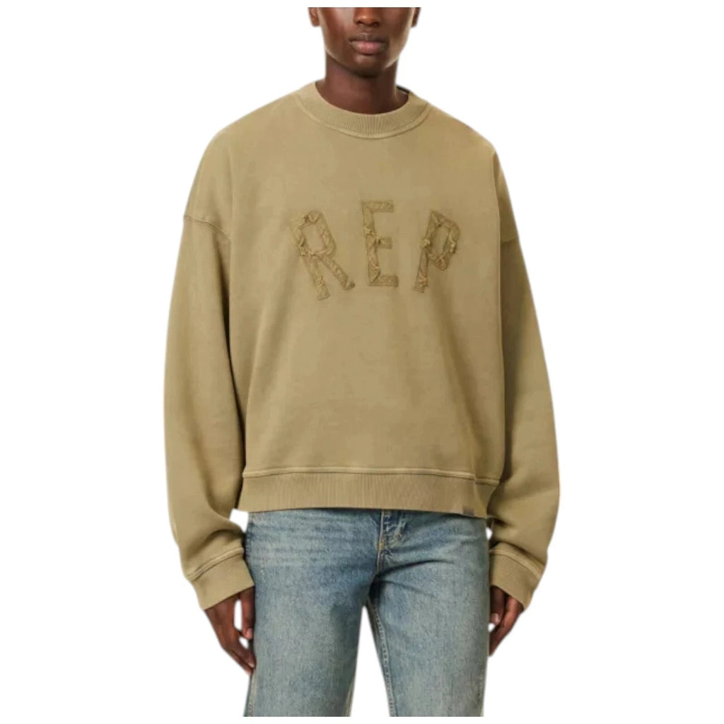 Represent Oatmeal Cotton Jersey Sweatshirt