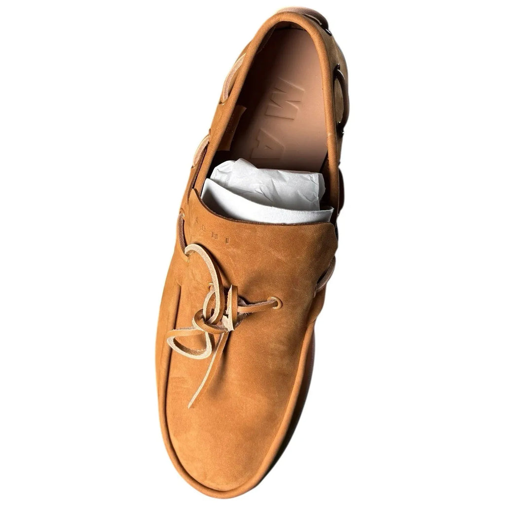 Marni Men's Brown Moccasin Loafers