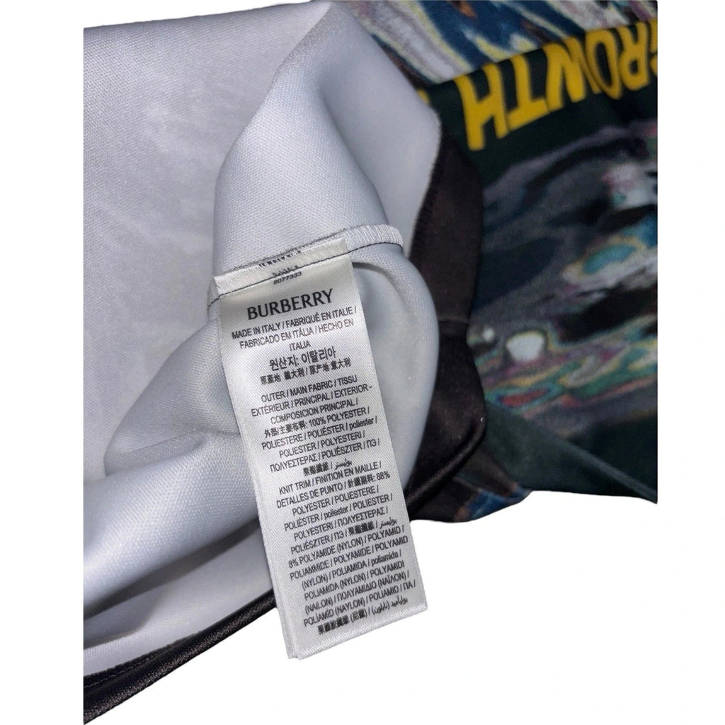 Men's Burberry Graphic Long Sleeve T Shirt Green