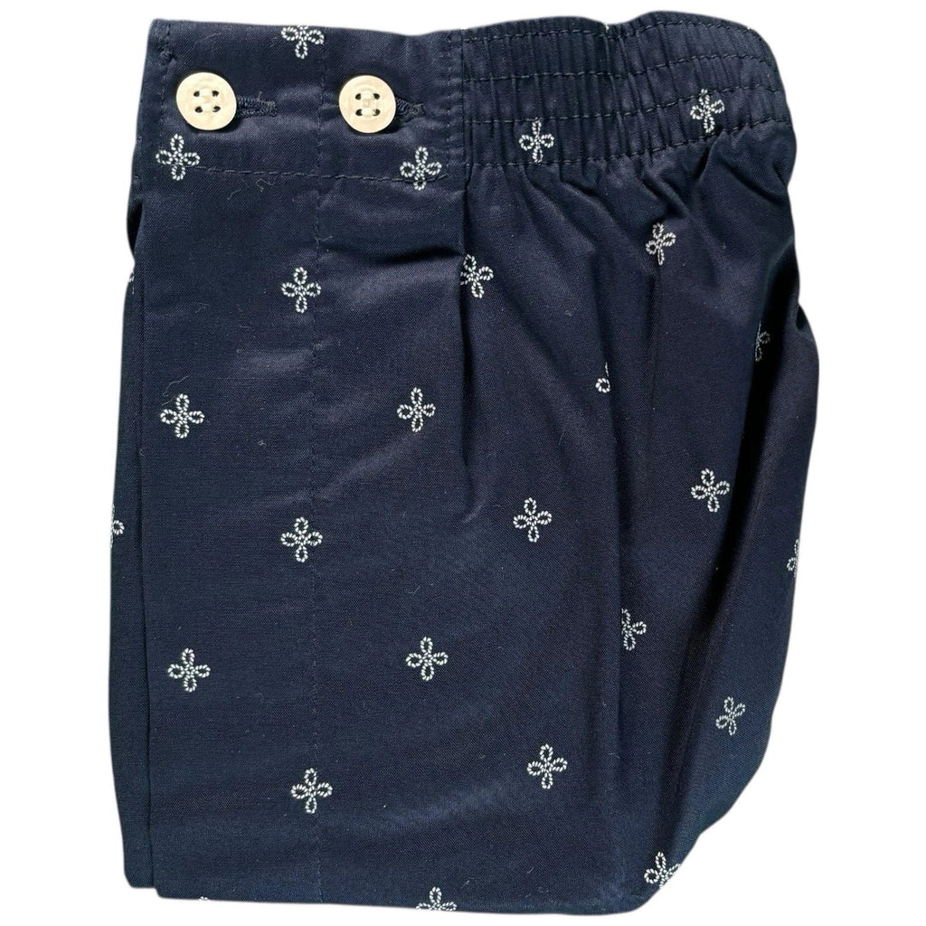 Derek Rose Classic Fit Cotton Boxer Shorts Navy