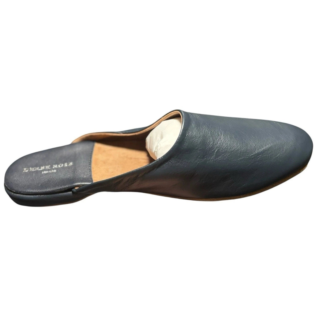 Men's Derek Rose Morgan Navy Leather Slippers