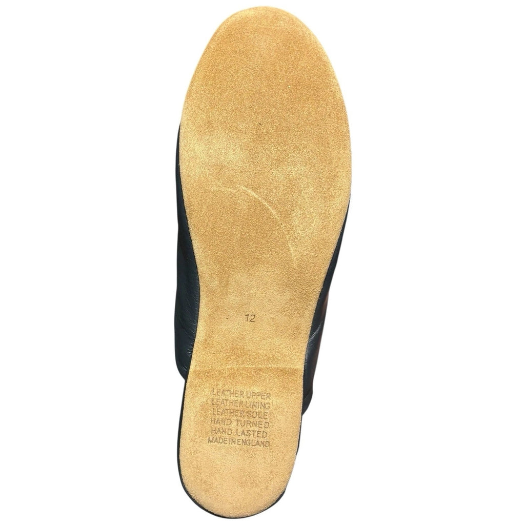 Men's Derek Rose Morgan Navy Leather Slippers